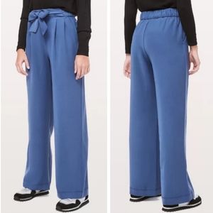 Lululemon Wide Leg Noir Pant Gatsby Blue